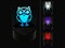 Owl Holding Heart 3D Illusion LED Night Light Sign Nightstand Desk Lamp